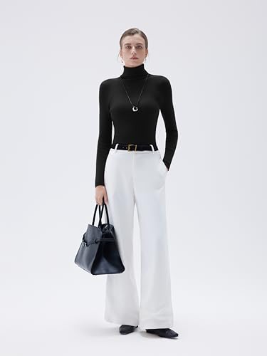 SUUKSESS Women Turtleneck Cashmere Sweater Long Sleeve Shirts Fall Basic Thermal Tops Winter Clothes2