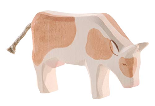 Ostheimer Marron Kuh Fressend vache en bois d'érable fait main