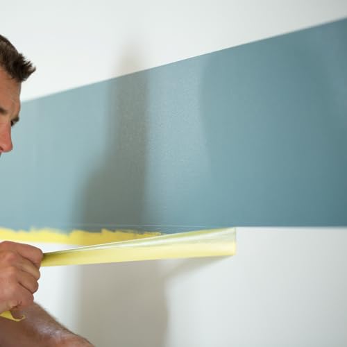 Frog Tape Delicate Surface Masking Tape for Painting 36mm x 55m, Decorators Tape, Painters Masking Tape for Indoor Painting & Decorating - Pack of 4