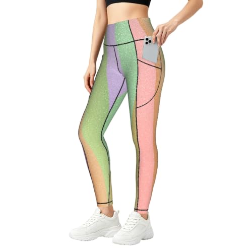 Legging grande longueur à rayures pour vos séances de sport et sorties