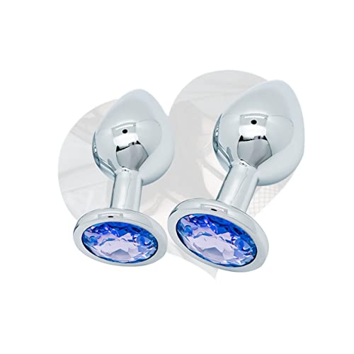 2PCS Diamante de acero inoxidable Principiante Arrancador Cuentas de metal Masaje Juguetes Estimulador Juguetes de masaje de espalda, Adultos Principiantes portátiles Hombres Conjunto.xian60