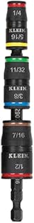 Impact Driver, 7-in-1 Impact Flip Socket Set, 6 Hex Driver Sizes plus a 1/4-Inch Bit Holder Klein Tools 32907