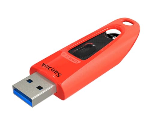 Image of SANDISK Ultra 32GB, USB 3.0, Flash Drive, Upto 130MB /s R, Pendrive, Red, 5Y Warranty (SDCZ48-032G-U46R)