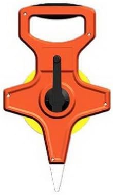 Open-Reel Tape Measure, High-Viz Orange, Fiberglass, 1/2-In. x 200-Ft.