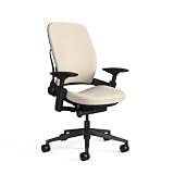スチールケース(Steelcase) デスクチェア ココナッツ/ブラック LEAP5S15 フレーム張り地カラー/LEAP10100EC 【日本正規輸入品】