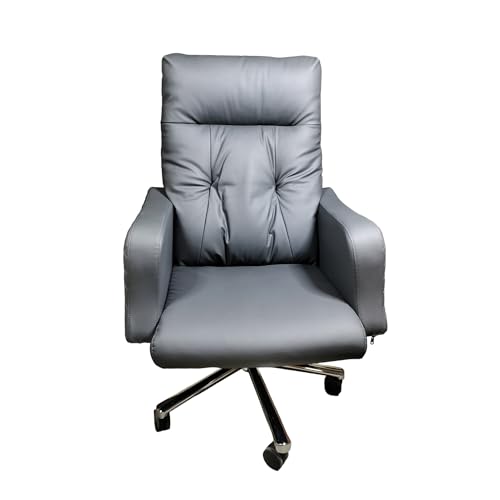 Image of Lakdi The Furniture Co High Back Faux Leather Comfortable Executive Chair and Revolving Chair | Director and Executive Chair | Metal Base (111013163 Grey)