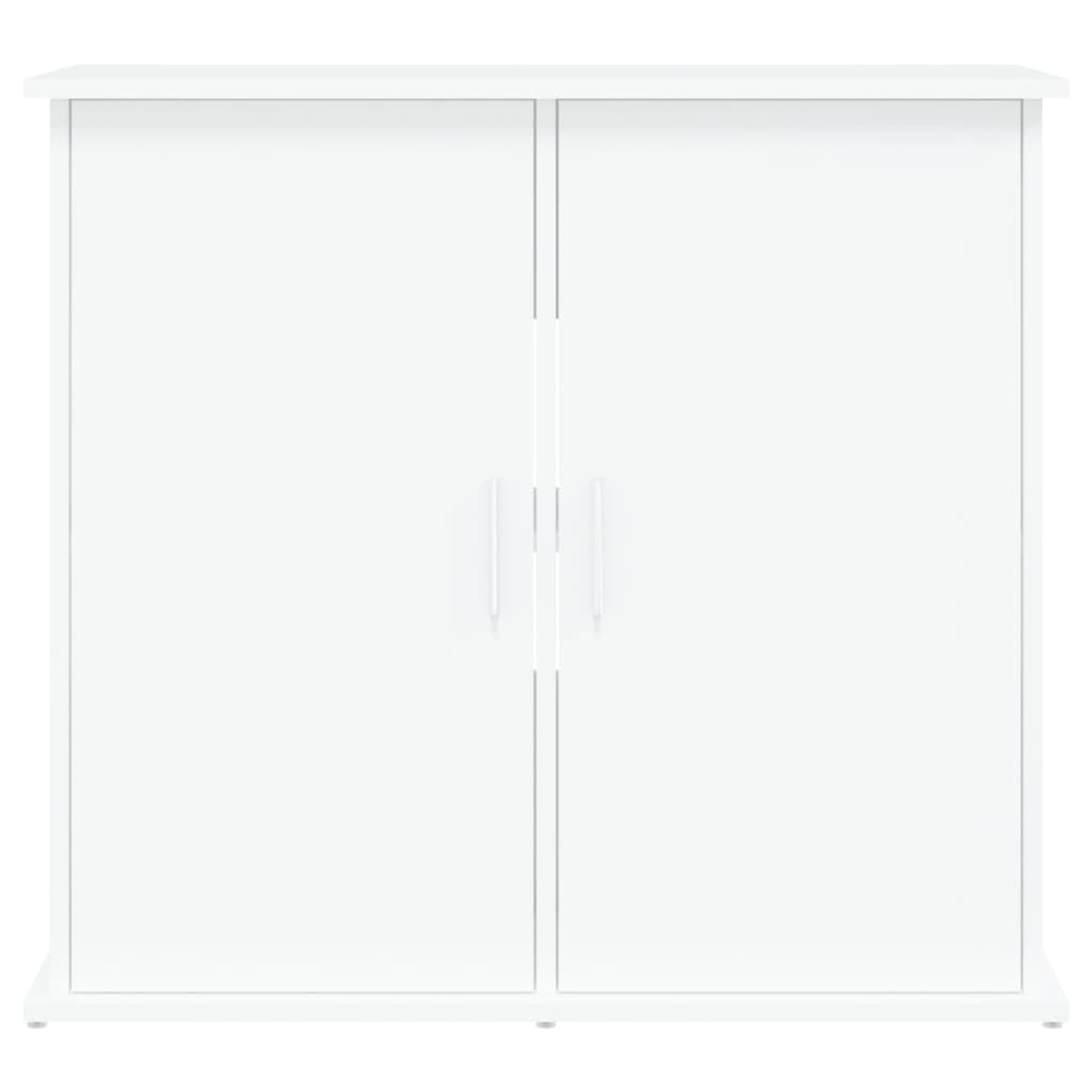 Tomostar Support pour Aquarium, Meuble pour Aquarium Meuble de Base Table d'aquarium blanc 81x36x73 cm bois d'ingénierie