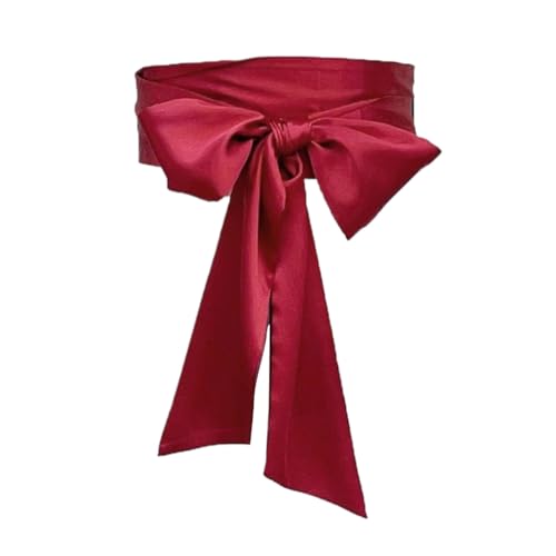 Women'S Ribbon Bowknot Sash Belt 250Cm Long Waistband Formal Event Accessory For Weddings And Social