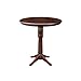 International Concepts 36" Round Top Pedestal Table-40.9" H Dining Table, Espresso