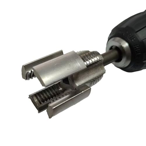 Herramienta De Rostro De Tubería De PVC - Reposición De La Tubería De Acero De Carbono Para Taladro Eléctrico - Abrenador De Rosca Interna De Tubería De Agua, Herramienta Duradera De Roscado De Plomer
