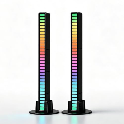 RGB Rhythm Light Bar, Sound Activated Light for Gaming, Bedroom & Car Decor