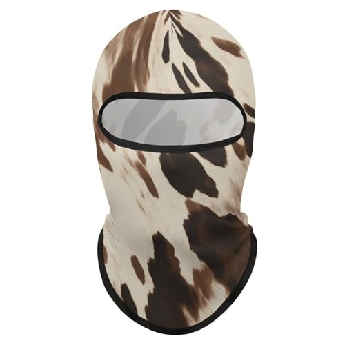 Máscara facial de pasamontaña con estampado de vaca para hombre y mujer, protección solar, transpirable, cubre todo el cráneo para senderismo, ciclismo, running y conducción miniatura 7