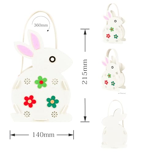 Image of Sunny Fashion Girls Skirt Egg Hunting Bag Pink Easter Hunter Rabbit Bunny Spring