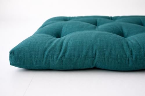 Image of Khadi Essential Cotton Filled Mattress Gadda Soft & Reversible, Pure Cotton Fabric, Firm Gadda for Floor & Bed, (72 x 48 x 2 Inches,) (Coral Green, Double) (Double)