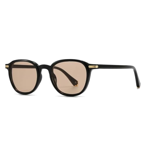 Lunettes de soleil rondes punk finitions rétro métal de qualité