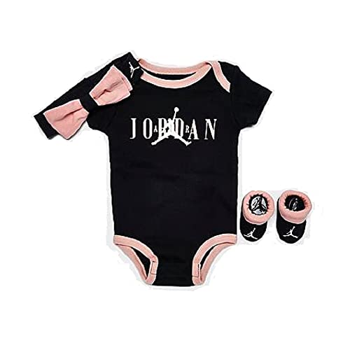 Image of Nike Jordan Jumpman 3 Piece Infant Set, Black, 0-6 Months
