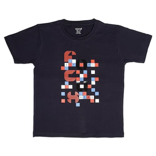 Image of CAVIO Boys Regular Fit Checkered Casual Shirt with T-Shirt