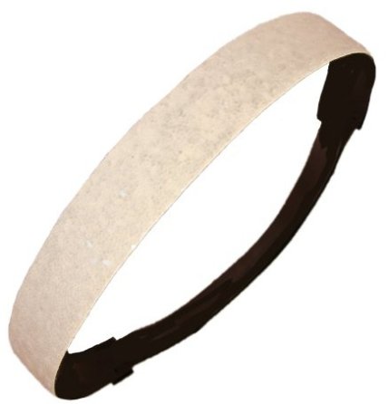 CAPTAIN-ACCESSIES 12 Pack: Twelve Glitter Headbands by Activewear Apparel (12-White)