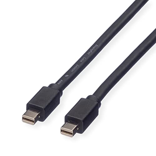 Cable Mini DisplayPort a Mini DP 2m ROLINE macho para monitor externo y portátil de escritorio