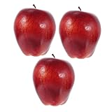 Modelos de frutas falsas: estos deliciosos rojos falsos son lo suficientemente fuertes, no se deforman ni se rompen fácilmente y pueden servirle como juguete de frutas falsas durante mucho