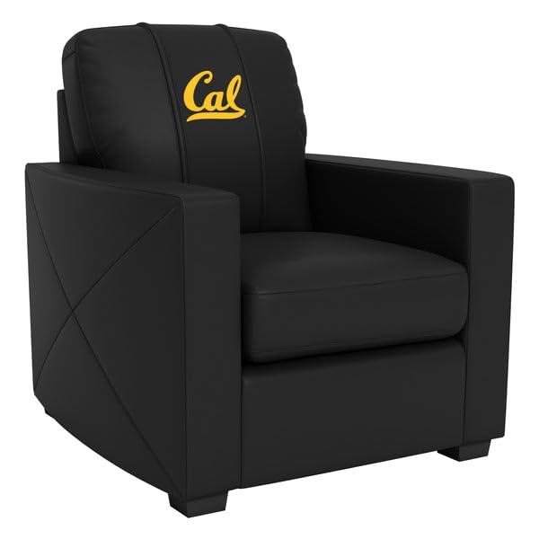 Dreamseat Black Stationary Club Chair with California Golden Bears Embroidered Logo