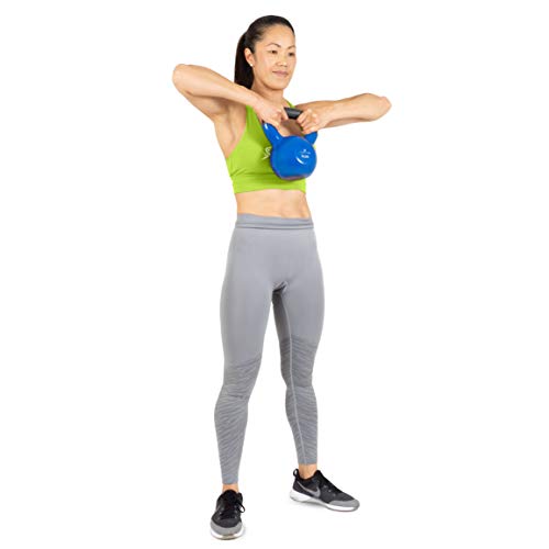 Image of ProsourceFit Vinyl Coated Cast Iron Kettlebells for Full Body Fitness Workouts