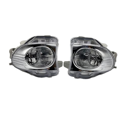 Front Pair Halogen Fog Lights Assembly Left+Right Side Front Bumper Driving Lamp Fog Lamps Direct Replacement Driver and Passenger Side Fog lamps Assy Set with Bulbs for Lexus ES350 2010 2011 2012