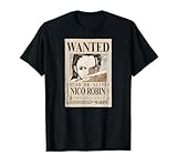 One Piece Anime Nico Robin Wanted Poster T-Shirt