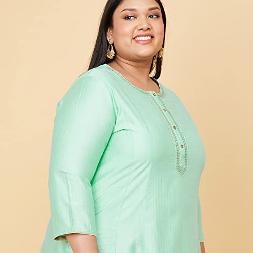 Image of Max Plus Size Women Textured A-Line Kurta