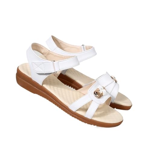 High heeled sandals Flat non-slip middle-aged and elderly sandals for women with soft soles for middle-aged women and mothers