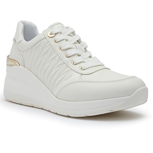 Image of Aldo GRADSKIYA-IN100 Ladies White Wedge Sneakers