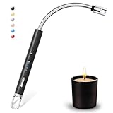 VEHHE Allume Bougie Electrique, USB Rechargeable Arc Briquet avec Affichage de Batterie LE...
