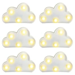 6 Pcs LED Cloud Night...