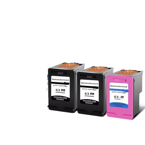 Cartouche d'encre 63XL noire et couleur pour le télétravail sur OfficeJet 3830