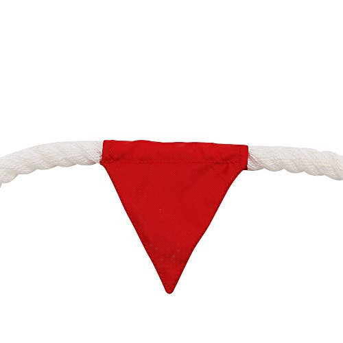 X Xben Tug Of War Rope With Flag For Kids, Teens And Adults, Soft Polypropylene Rope Games For Team Building Activities, Family Reunion, Birthday Party-15 Ft,55 Ft,110 Ft (White, 55 Feet) #TOP1