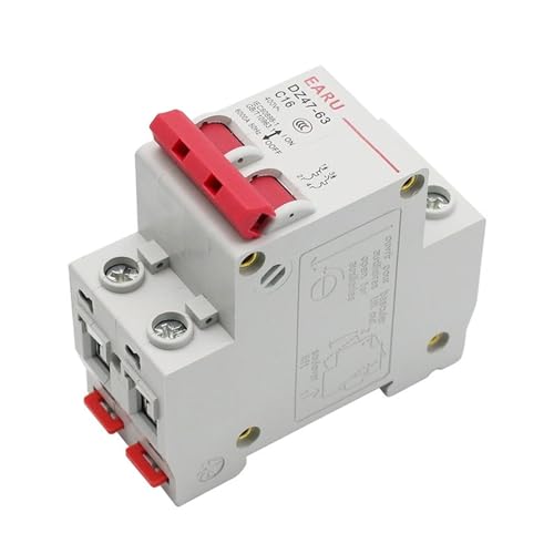 Mcb disjoncteur 2 pôles type C pour protection circuit 400V - 3