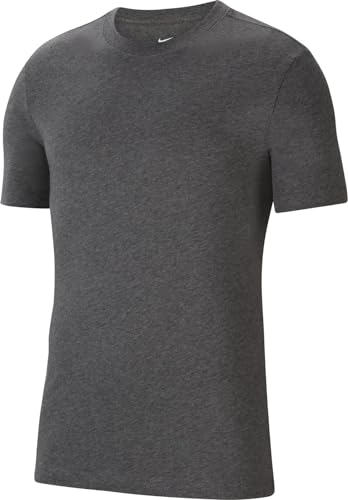 Nike Mens T-Shirt M NK Park20 SS Tee, Charcoal Heathr/White, CZ0881-071, S