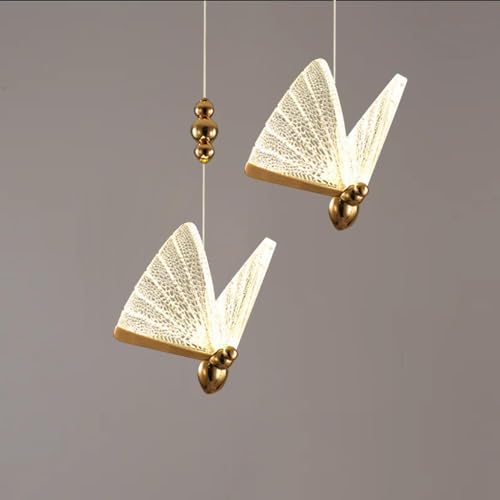 Buluxe BL-0J01DD000009V1 Creative Butterfly Pendant Light Fixture,Modern Led Gold Chandelier thumb #4