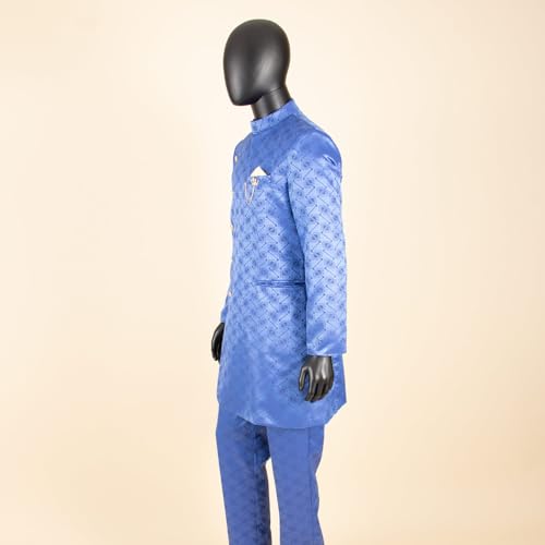 African Suits for Men 2 Piece Set Single Breasted Blazer Jacket Pants Dashiki Ankara Slim Fit for Wedding4