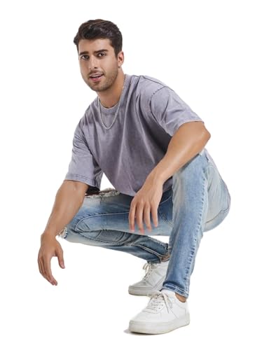 3 Pcs Men's Oversized Heavy Cotton Summer T-Shirts Vintage Tee Loose Fit Short Sleeve Casual Tshirts for Men Women - Image 7