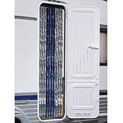 Mosquiteras Para Puertas De Autocaravanas Berger Cortina antimosquitos de Exterior para Caravana, terraza | Mosquitera para Puerta | 205 x 56 cm, Azul - Gris