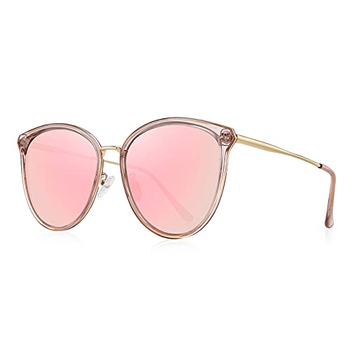 Vintage Polarized Cat eye sunglasses for Women Classic Oversized Cateye Sunglasses