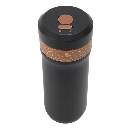 Asixxsix Portable French Press Filter Coffee Maker, Double Layer Insulation, 4 Layer Filter Mesh, Keeps Coffee Hot or Cold for 8 Hours, Travel Coffee Mug with Leak Proof Lid, 320ml Capacity
