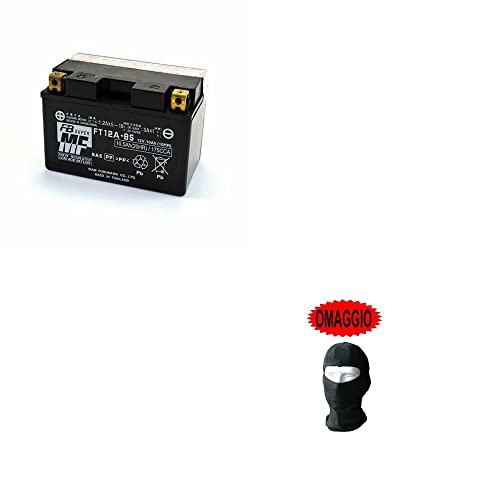 Kompatibel mit Suzuki 650 SFV Gladius 2012 Batterie bereits gebrauchsfertig für Furukawa FT12A-BS 12V/10 Ah Batterien 10 Ampere 12 Volt speziell für Motorrad Scooter 113X70X105
