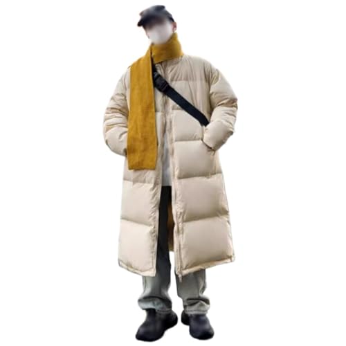 Medium And Long Down Jacket Men's Winter Thick Warm Korean Version Of Lovers Fashion Brand Coat - Image 3