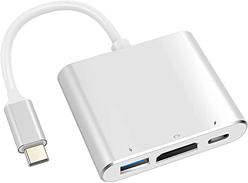 Image of Tobo USB C to HDMI Adapter, USB C to HDMI 4K Video Converter, USB 3.0 Port and PD Quick Charging Port, 3 in 1 USB 3.1 Type-C to HDMI-TD-221TC.