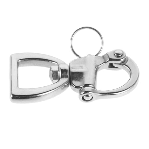 HANABASS Outdoor Yacht Buckle Stainless Steel Spring Buckle Belt Shackle Knit Belt Buckle Diving Shackle Quick Release Rotating