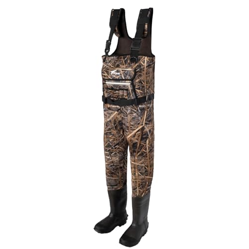 8 Fans Vadeadores de caza, vadeadores de pecho de neopreno, impermeables, para hombres y mujeres con botas, Next Camo EVO(S), 11