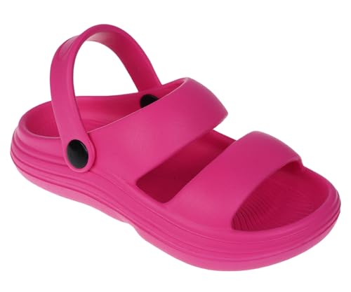 Foamwalk Girl's EVA Slides Fisherman, Buckle Clogs Kids Cloud Slides - Slip On Sandals for Girls Toddler/Little Kid/Big Kid