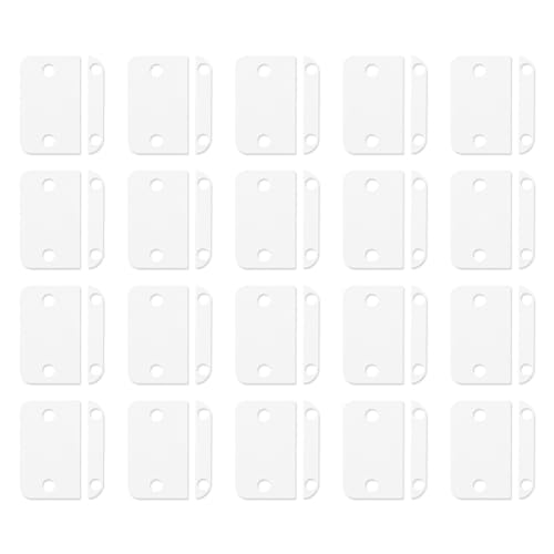 Sinbana 20pz Adesivi di Ricambio per Sensore Contatto Allarme (2a Generazione), Cuscinetti Adesivi Sensore Contatto Porte Bifacciali Pretagliati per Sistemi Allarme Porte/Finestre